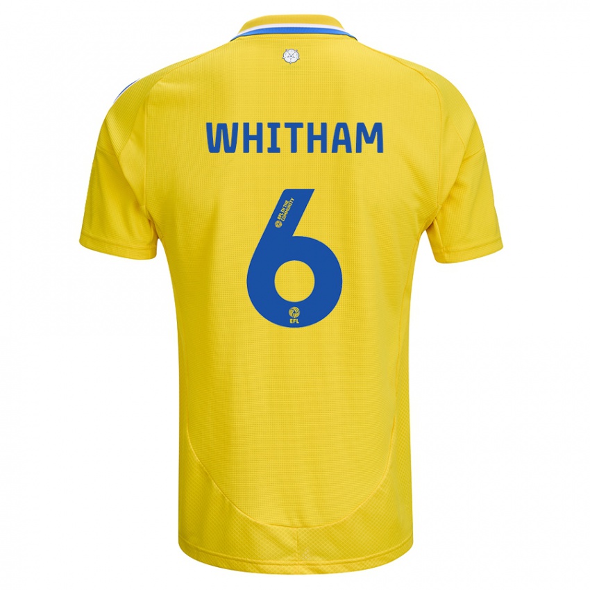 Niño Camiseta Danielle Whitham #6 Amarillo Azul 2ª Equipación 2024/25 La Camisa Argentina