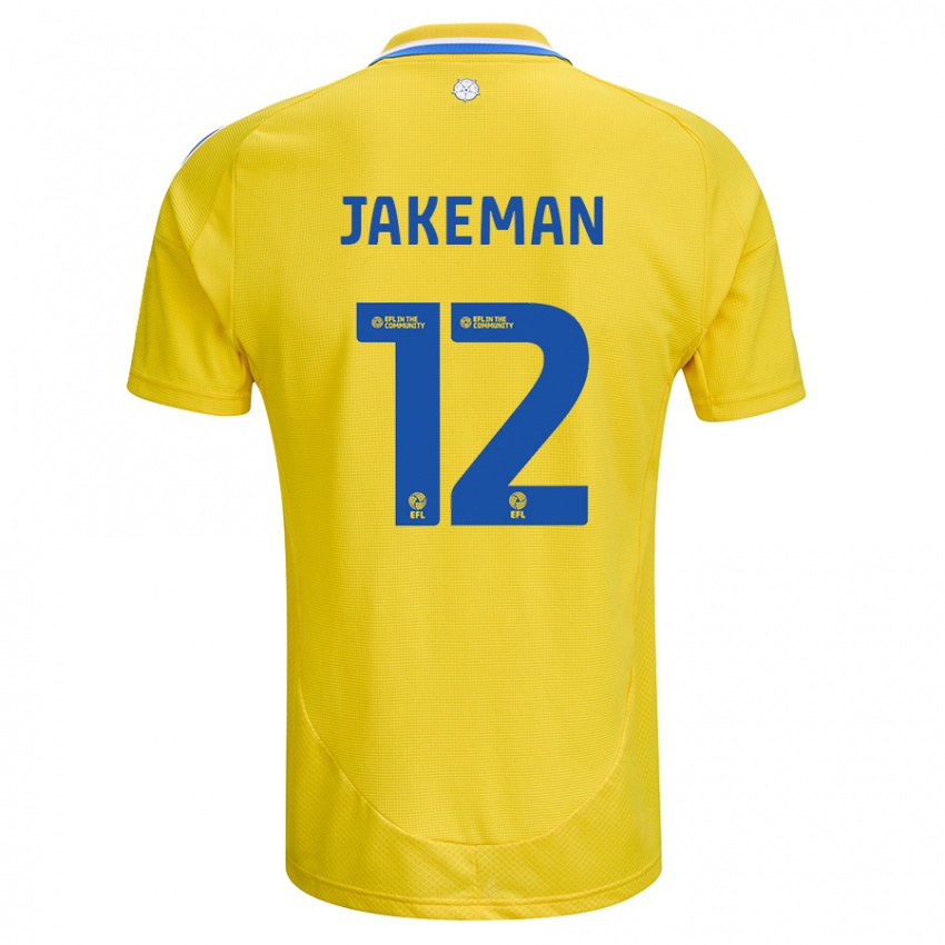 Niño Camiseta Harriet Jakeman #12 Amarillo Azul 2ª Equipación 2024/25 La Camisa Argentina