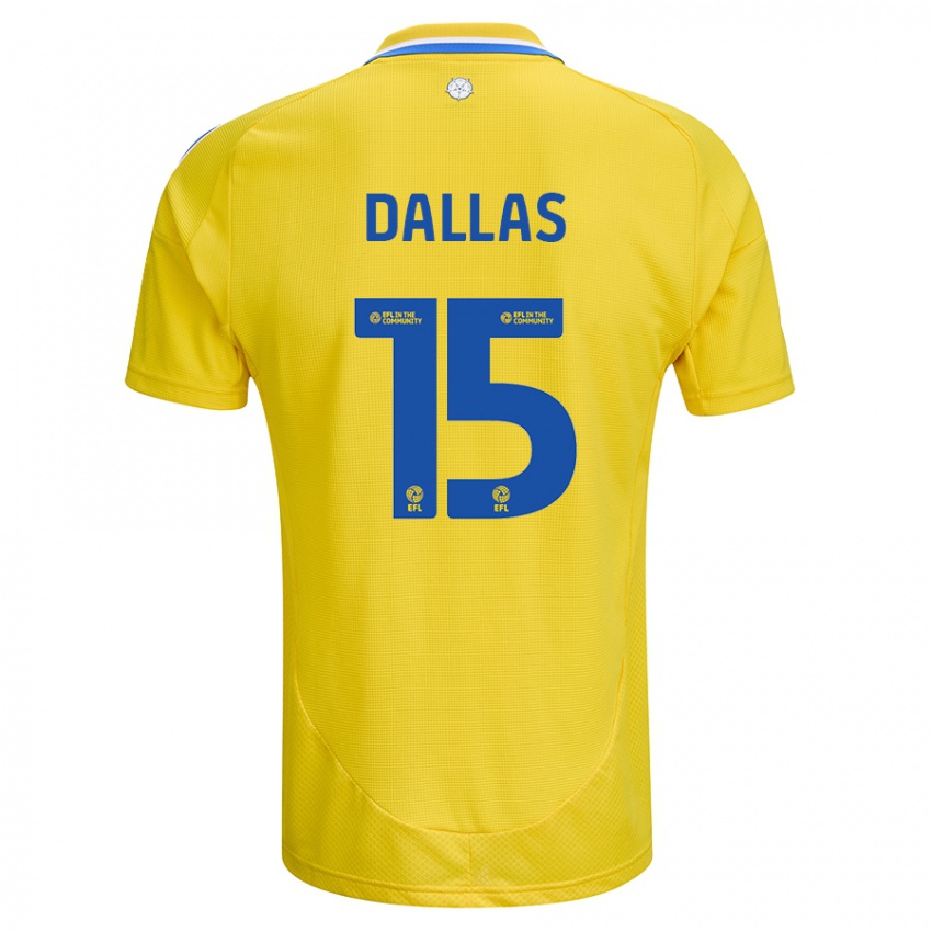 Niño Camiseta Stuart Dallas #15 Amarillo Azul 2ª Equipación 2024/25 La Camisa Argentina