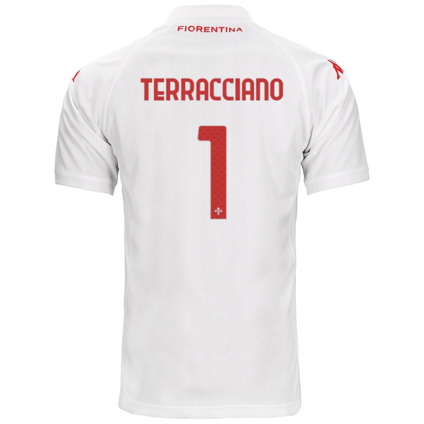 Niño Camiseta Pietro Terracciano #1 Blanco 2ª Equipación 2024/25 La Camisa Argentina