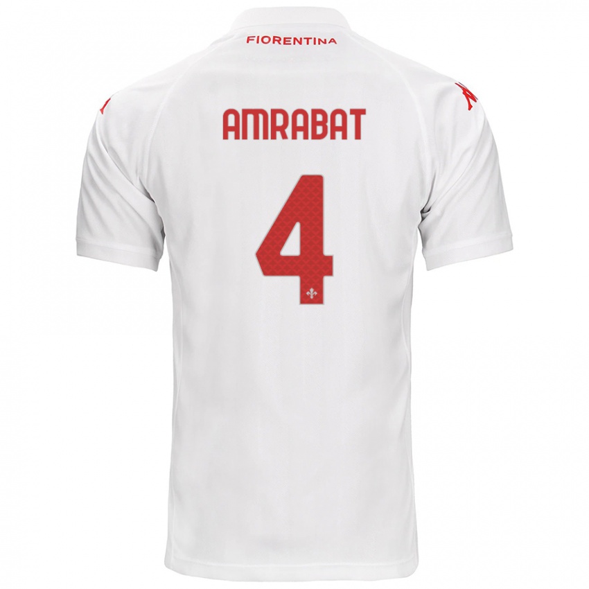 Niño Camiseta Sofyan Amrabat #4 Blanco 2ª Equipación 2024/25 La Camisa Argentina