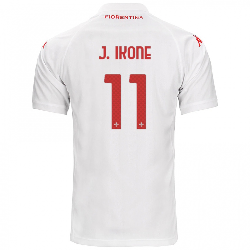 Niño Camiseta Jonathan Ikoné #11 Blanco 2ª Equipación 2024/25 La Camisa Argentina