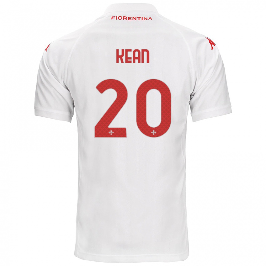 Niño Camiseta Moise Kean #20 Blanco 2ª Equipación 2024/25 La Camisa Argentina