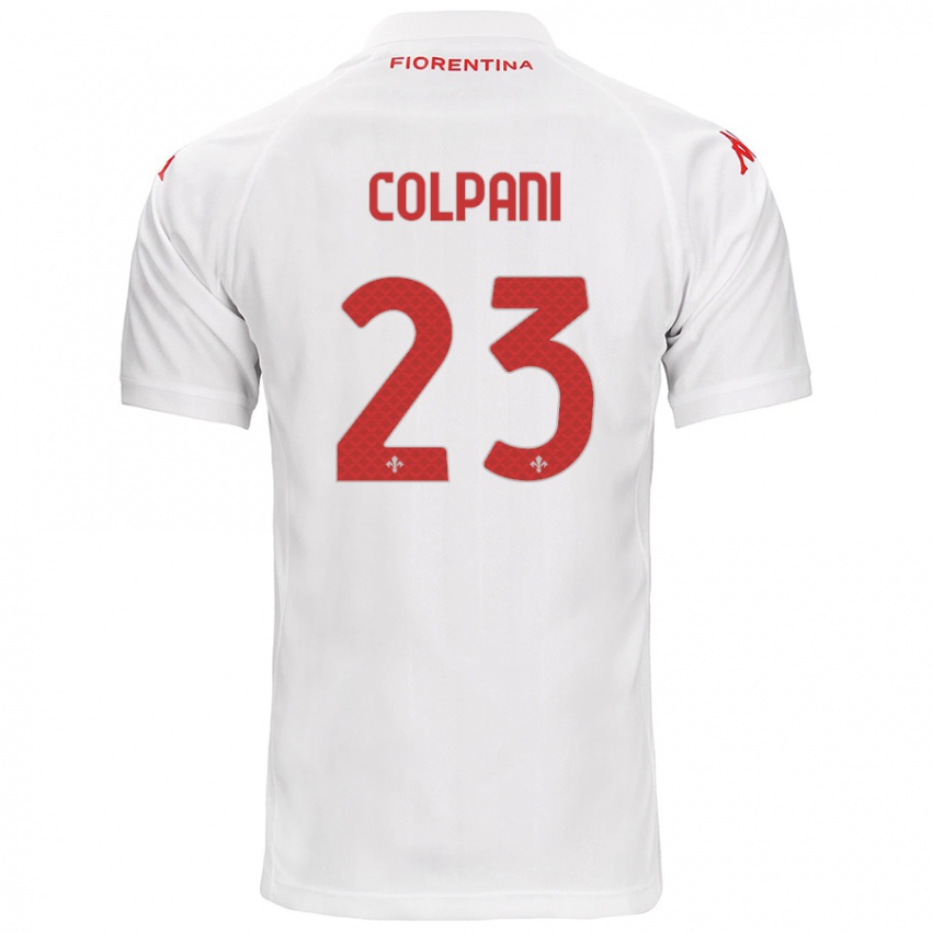 Niño Camiseta Andrea Colpani #23 Blanco 2ª Equipación 2024/25 La Camisa Argentina