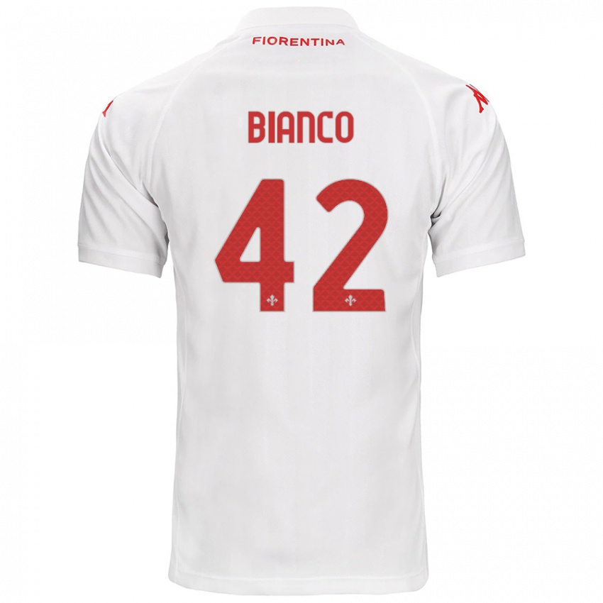 Niño Camiseta Alessandro Bianco #42 Blanco 2ª Equipación 2024/25 La Camisa Argentina