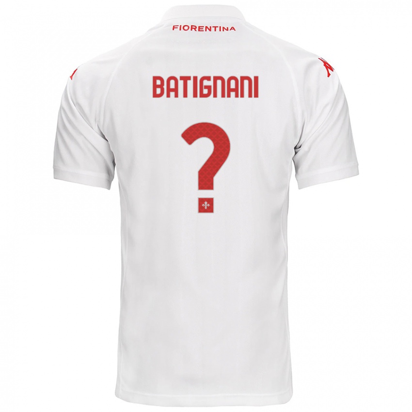 Niño Camiseta Francesco Batignani #0 Blanco 2ª Equipación 2024/25 La Camisa Argentina