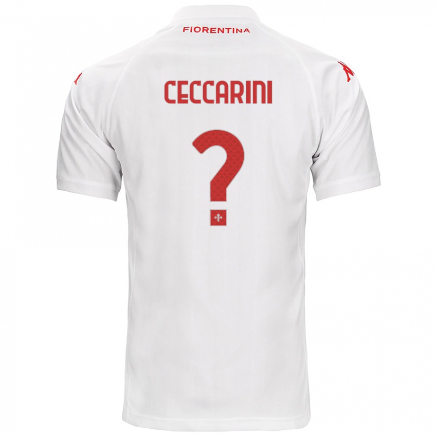 Niño Camiseta Mattia Ceccarini #0 Blanco 2ª Equipación 2024/25 La Camisa Argentina