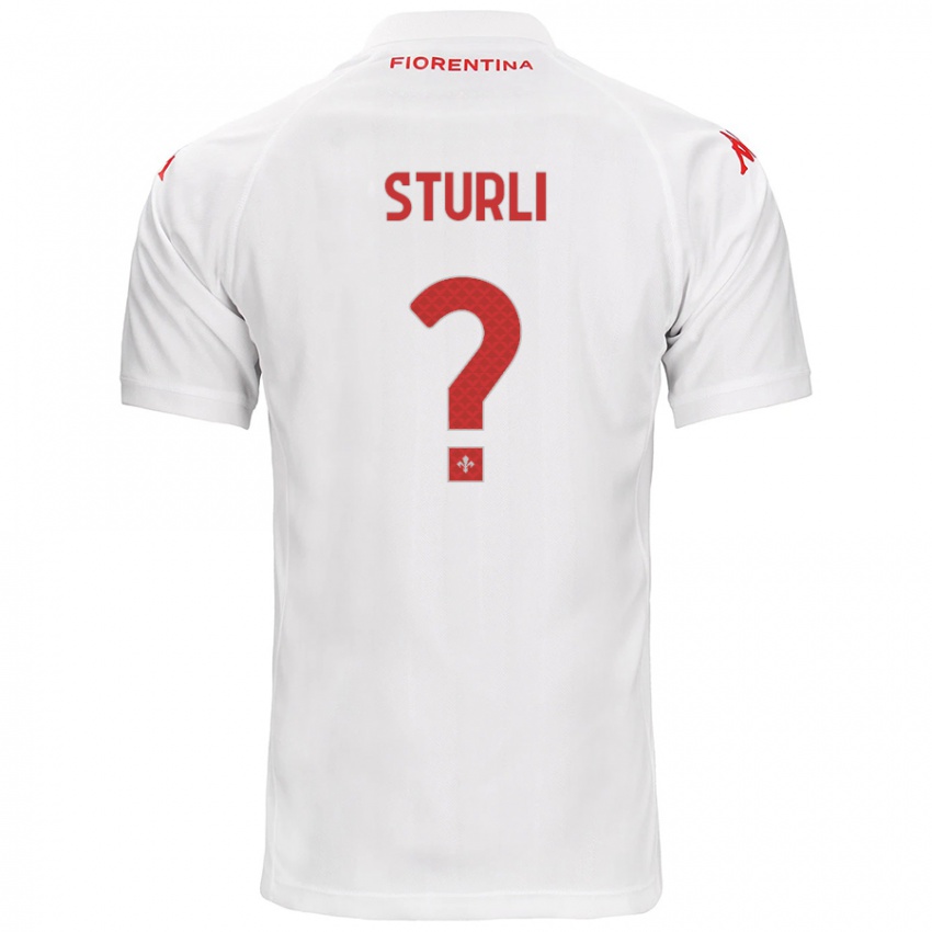 Niño Camiseta Edoardo Sturli #0 Blanco 2ª Equipación 2024/25 La Camisa Argentina