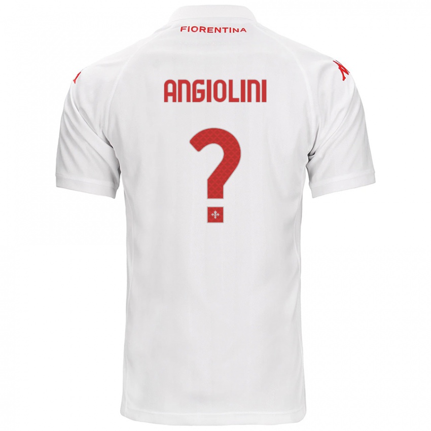 Niño Camiseta Gianmarco Angiolini #0 Blanco 2ª Equipación 2024/25 La Camisa Argentina