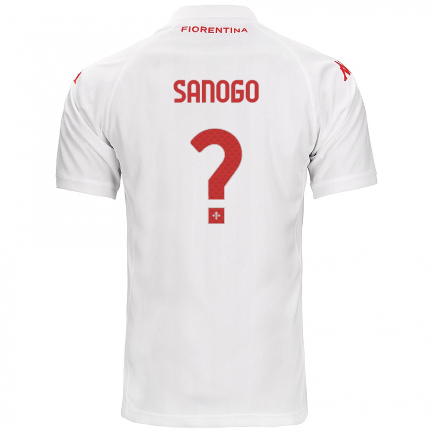 Niño Camiseta Bassidy Sanogo #0 Blanco 2ª Equipación 2024/25 La Camisa Argentina