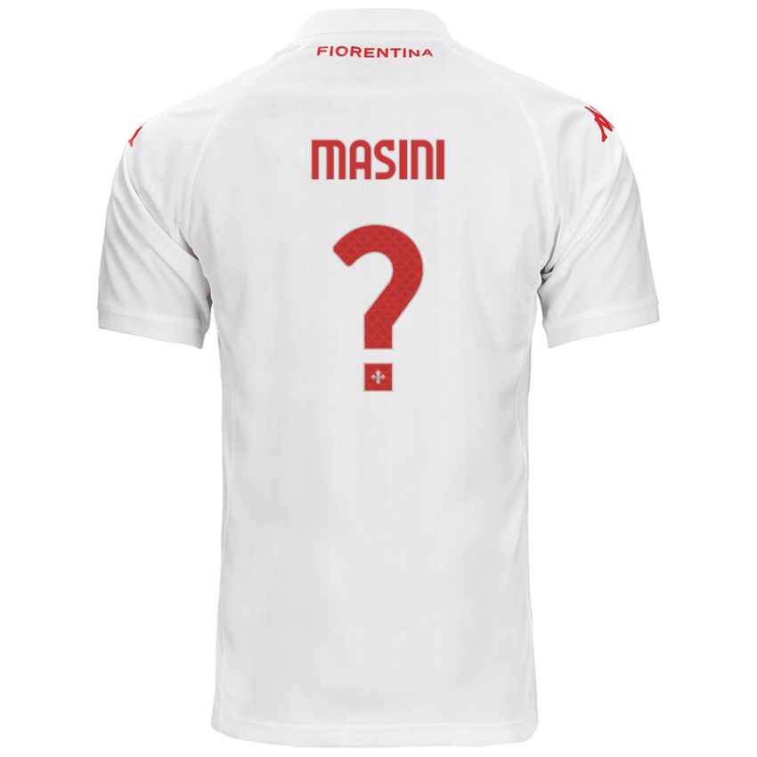 Niño Camiseta Mattia Masini #0 Blanco 2ª Equipación 2024/25 La Camisa Argentina