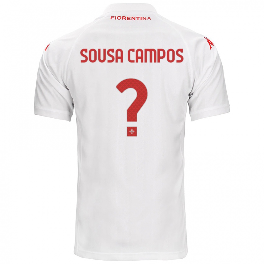 Niño Camiseta Matteo Sousa Campos #0 Blanco 2ª Equipación 2024/25 La Camisa Argentina