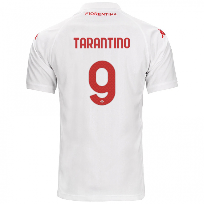 Niño Camiseta Jacopo Tarantino #9 Blanco 2ª Equipación 2024/25 La Camisa Argentina