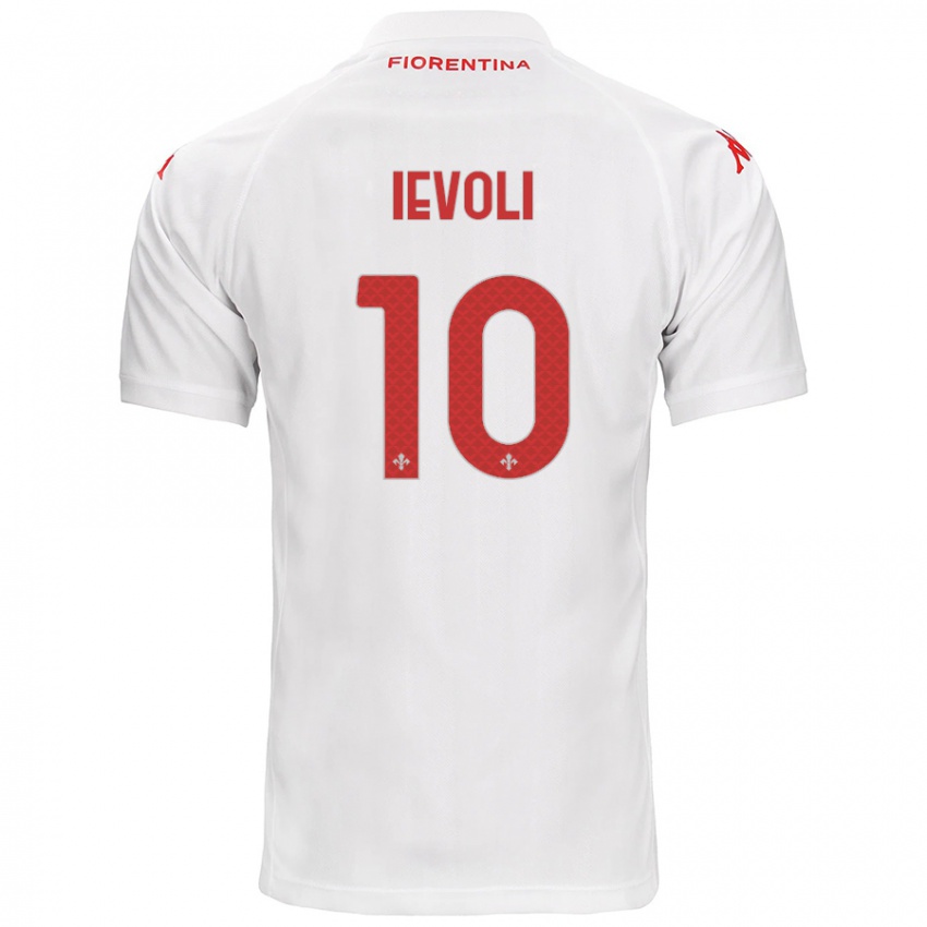 Niño Camiseta Mattia Ievoli #10 Blanco 2ª Equipación 2024/25 La Camisa Argentina