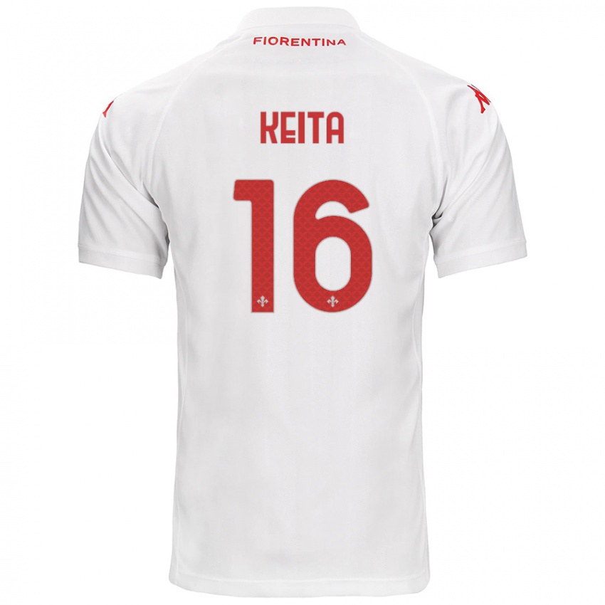 Niño Camiseta Bala Keita #16 Blanco 2ª Equipación 2024/25 La Camisa Argentina