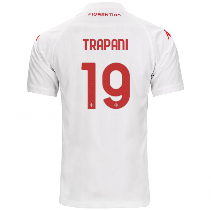 Niño Camiseta Niccolò Trapani #19 Blanco 2ª Equipación 2024/25 La Camisa Argentina