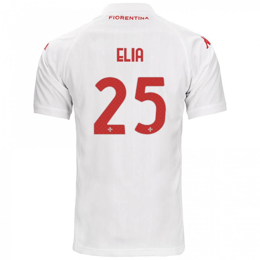 Niño Camiseta Mirko Elia #25 Blanco 2ª Equipación 2024/25 La Camisa Argentina