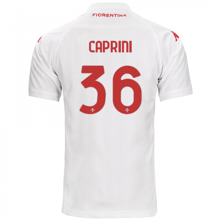 Niño Camiseta Maat Daniel Caprini #36 Blanco 2ª Equipación 2024/25 La Camisa Argentina