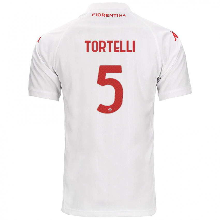 Niño Camiseta Alice Tortelli #5 Blanco 2ª Equipación 2024/25 La Camisa Argentina