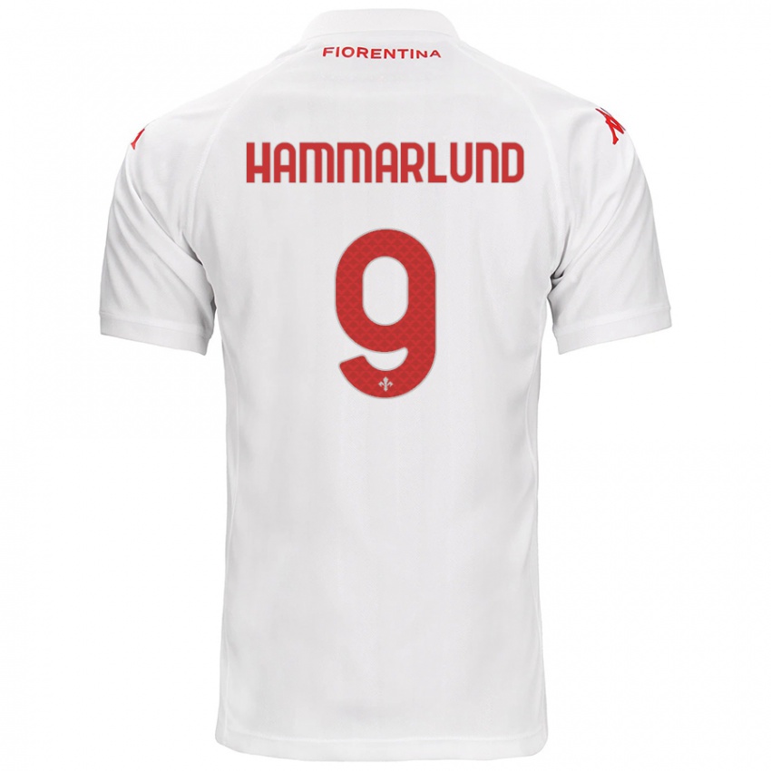 Niño Camiseta Pauline Hammarlund #9 Blanco 2ª Equipación 2024/25 La Camisa Argentina