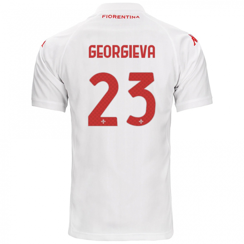 Niño Camiseta Marina Georgieva #23 Blanco 2ª Equipación 2024/25 La Camisa Argentina