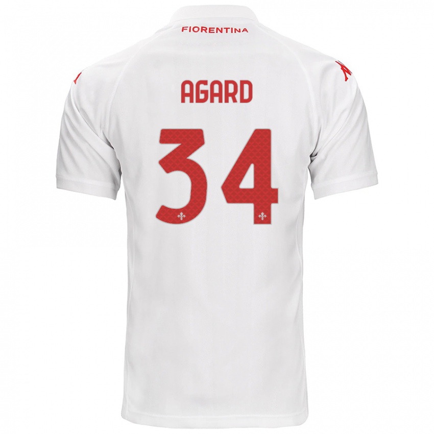 Niño Camiseta Laura Agard #34 Blanco 2ª Equipación 2024/25 La Camisa Argentina