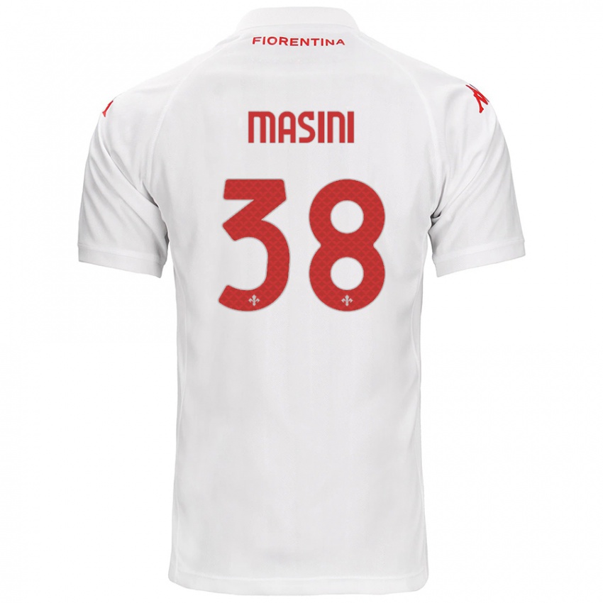 Niño Camiseta Linda Masini #38 Blanco 2ª Equipación 2024/25 La Camisa Argentina