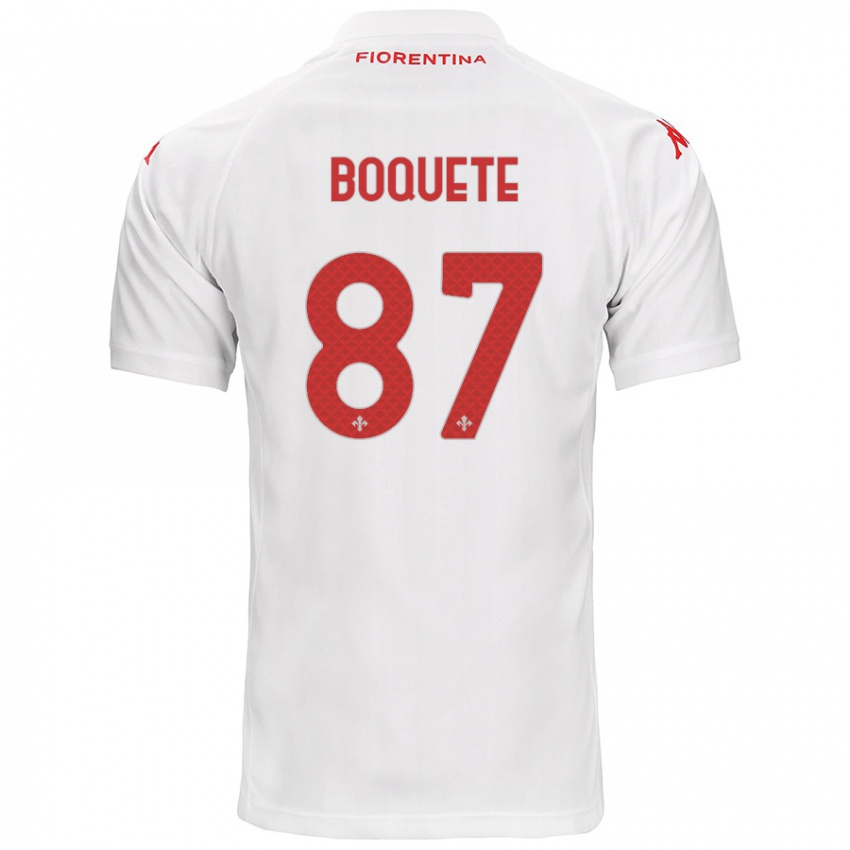 Niño Camiseta Veronica Boquete #87 Blanco 2ª Equipación 2024/25 La Camisa Argentina