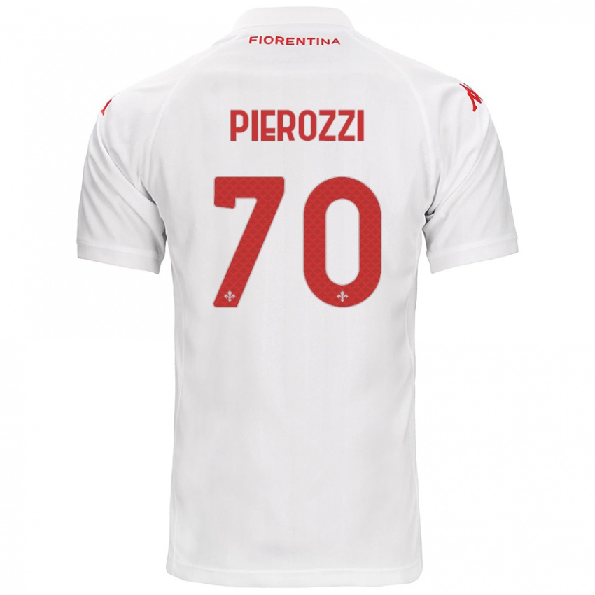 Niño Camiseta Niccolò Pierozzi #70 Blanco 2ª Equipación 2024/25 La Camisa Argentina