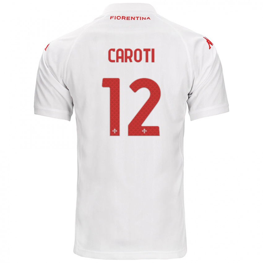 Niño Camiseta Filippo Caroti #12 Blanco 2ª Equipación 2024/25 La Camisa Argentina