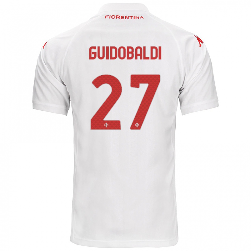 Niño Camiseta Filippo Guidobaldi #27 Blanco 2ª Equipación 2024/25 La Camisa Argentina