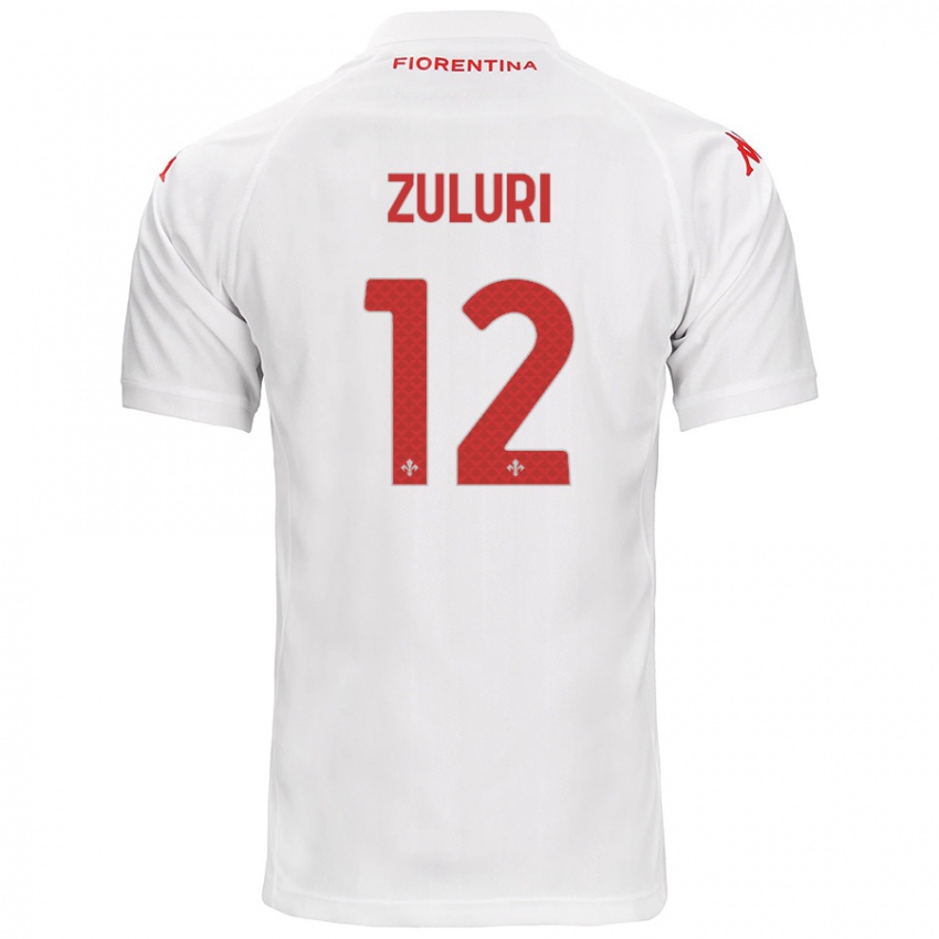 Niño Camiseta Athena Zuluri #12 Blanco 2ª Equipación 2024/25 La Camisa Argentina