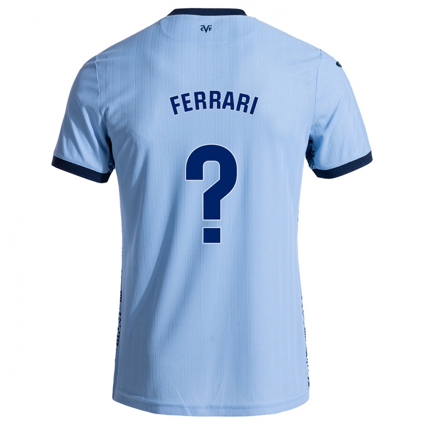 Niño Camiseta Andrés Ferrari #0 Azul Cielo 2ª Equipación 2024/25 La Camisa Argentina