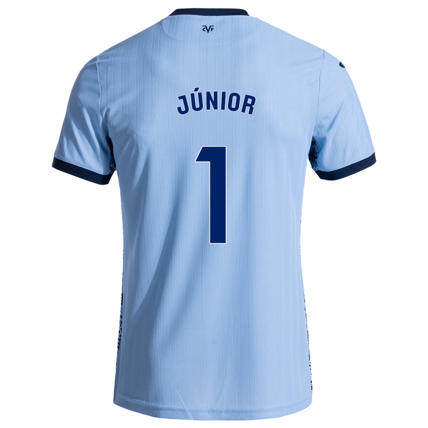 Niño Camiseta Luiz Júnior #1 Azul Cielo 2ª Equipación 2024/25 La Camisa Argentina