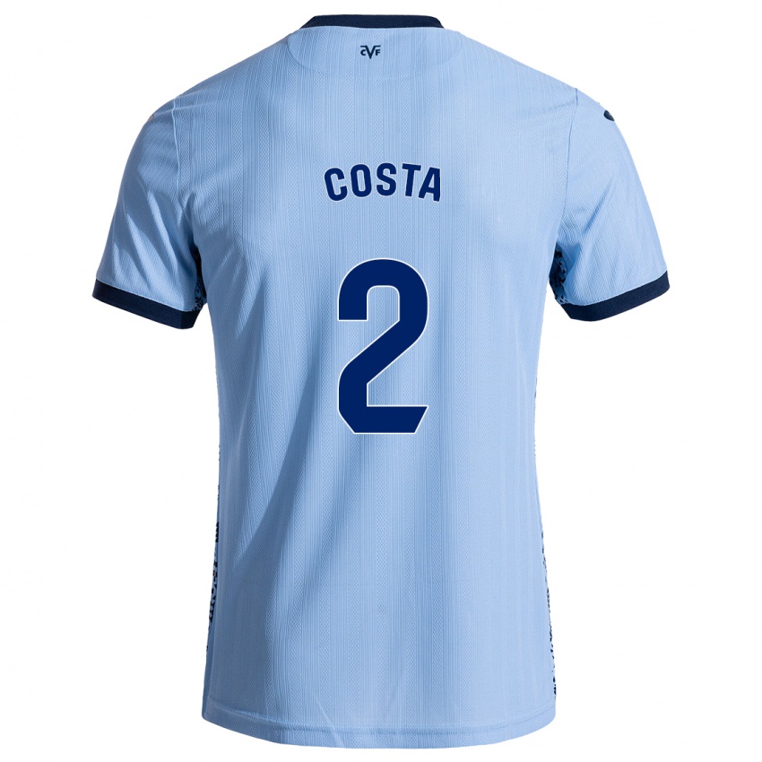 Niño Camiseta Logan Costa #2 Azul Cielo 2ª Equipación 2024/25 La Camisa Argentina