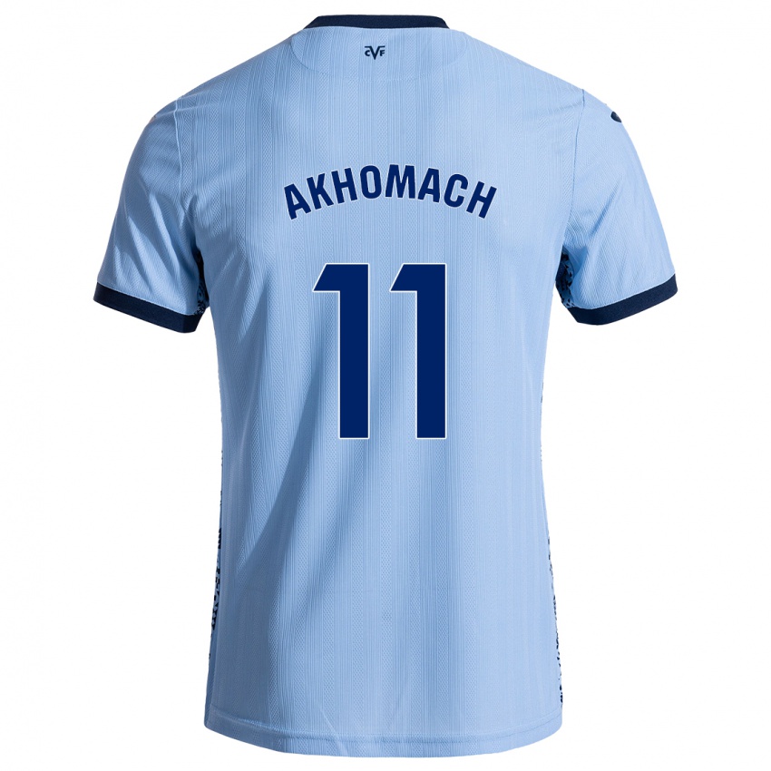 Niño Camiseta Ilias Akhomach #11 Azul Cielo 2ª Equipación 2024/25 La Camisa Argentina