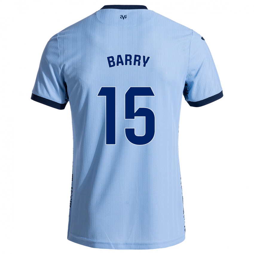 Niño Camiseta Thierno Barry #15 Azul Cielo 2ª Equipación 2024/25 La Camisa Argentina