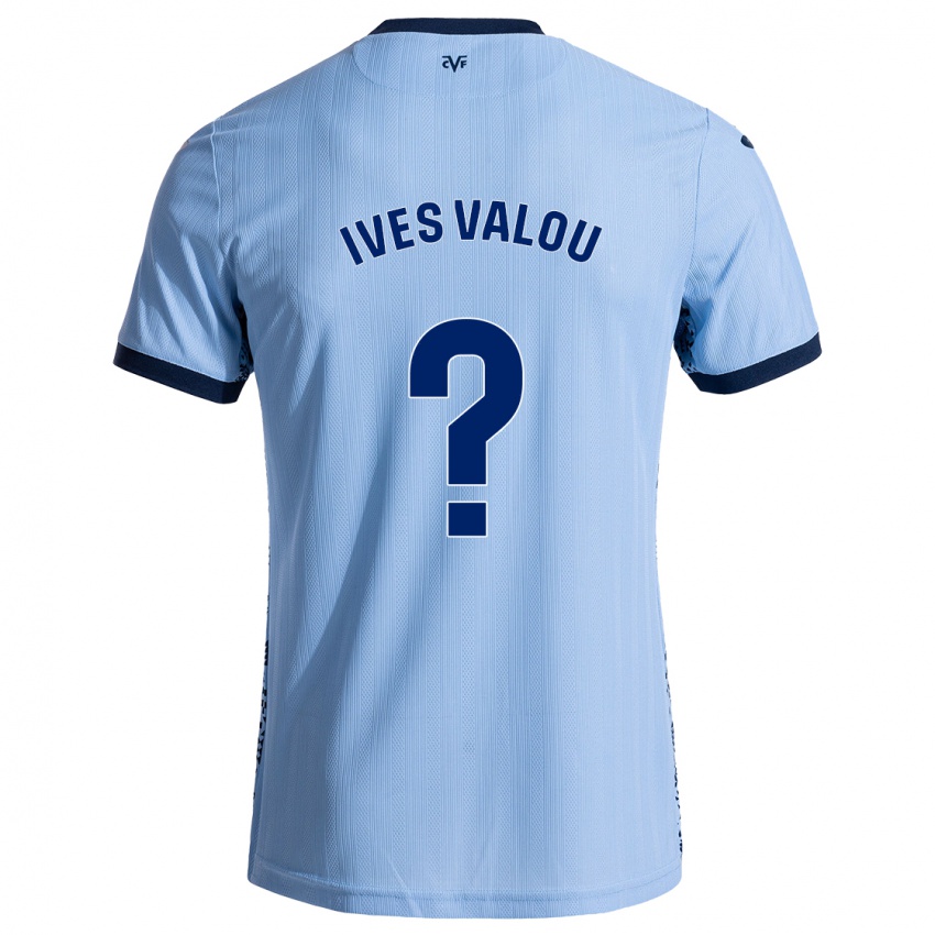 Niño Camiseta Jean Ives Valou #0 Azul Cielo 2ª Equipación 2024/25 La Camisa Argentina