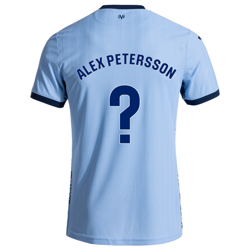 Niño Camiseta Max Alex Petersson #0 Azul Cielo 2ª Equipación 2024/25 La Camisa Argentina