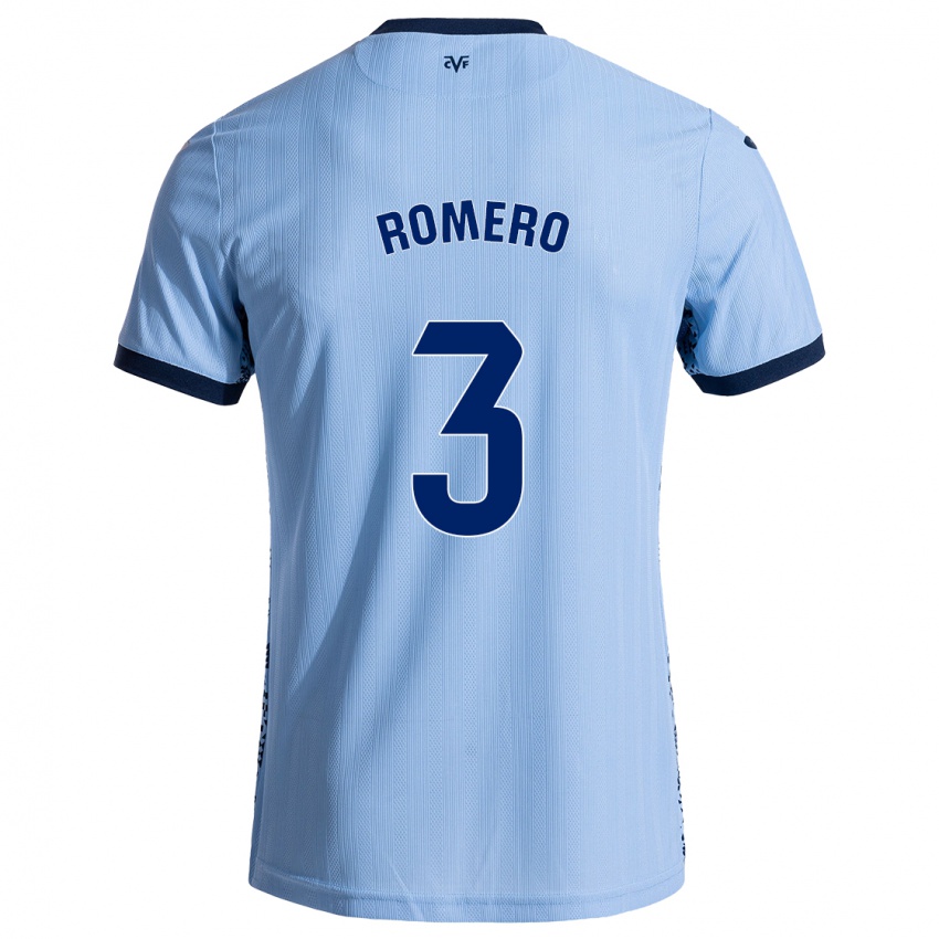 Niño Camiseta Cristo Romero #3 Azul Cielo 2ª Equipación 2024/25 La Camisa Argentina