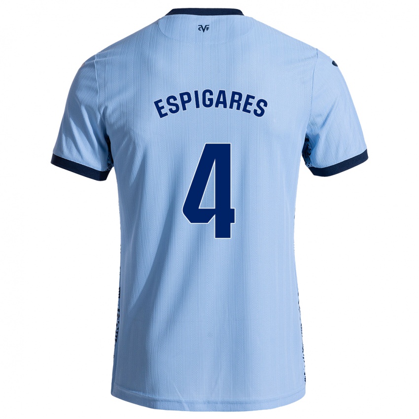 Niño Camiseta Antonio Espigares #4 Azul Cielo 2ª Equipación 2024/25 La Camisa Argentina