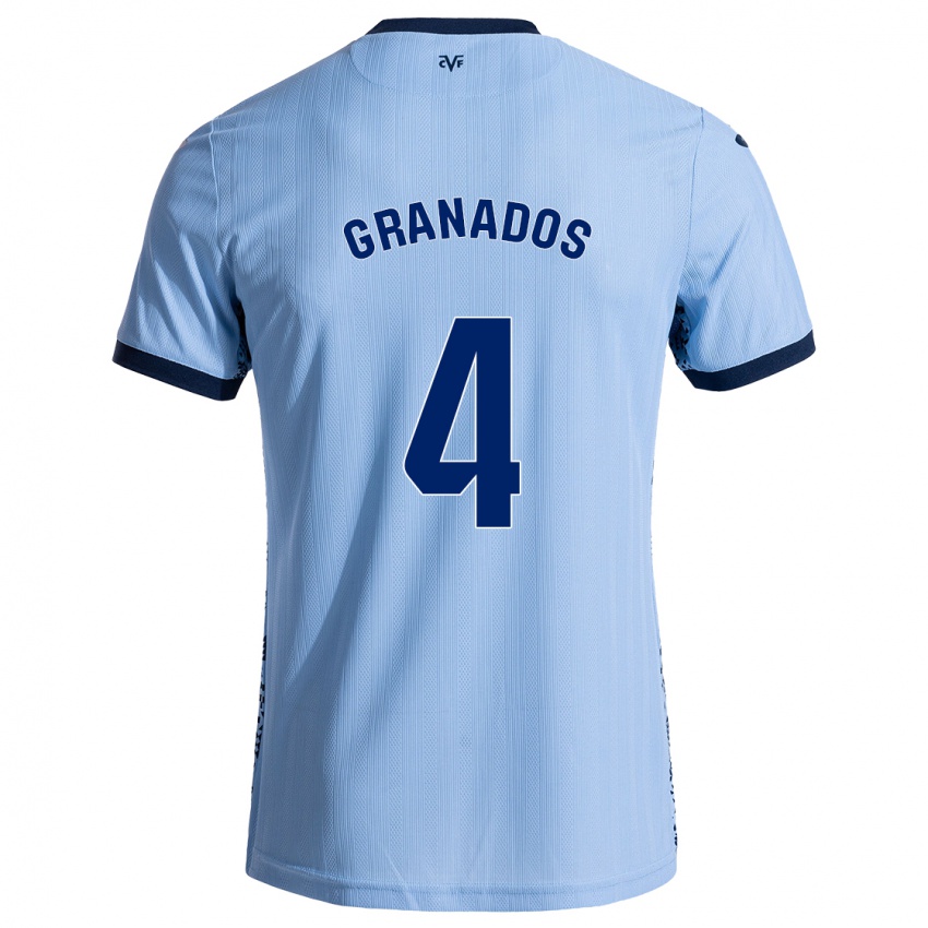 Niño Camiseta Carlos Granados #4 Azul Cielo 2ª Equipación 2024/25 La Camisa Argentina