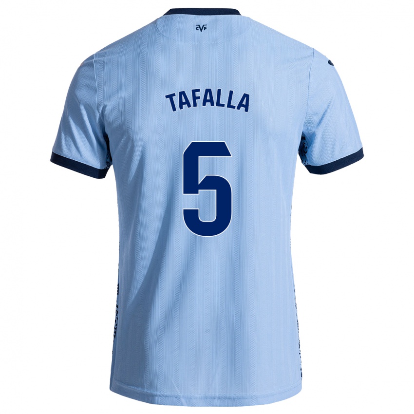 Niño Camiseta Fran Tafalla #5 Azul Cielo 2ª Equipación 2024/25 La Camisa Argentina