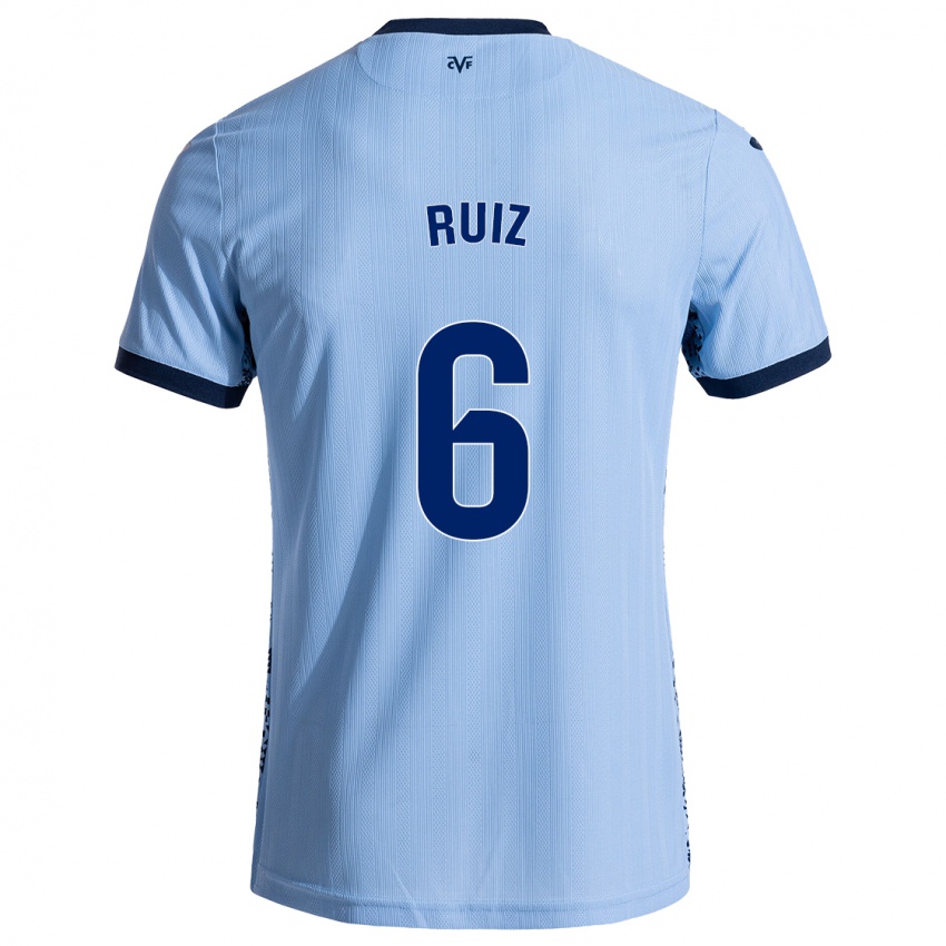 Niño Camiseta Joan Ruiz #6 Azul Cielo 2ª Equipación 2024/25 La Camisa Argentina