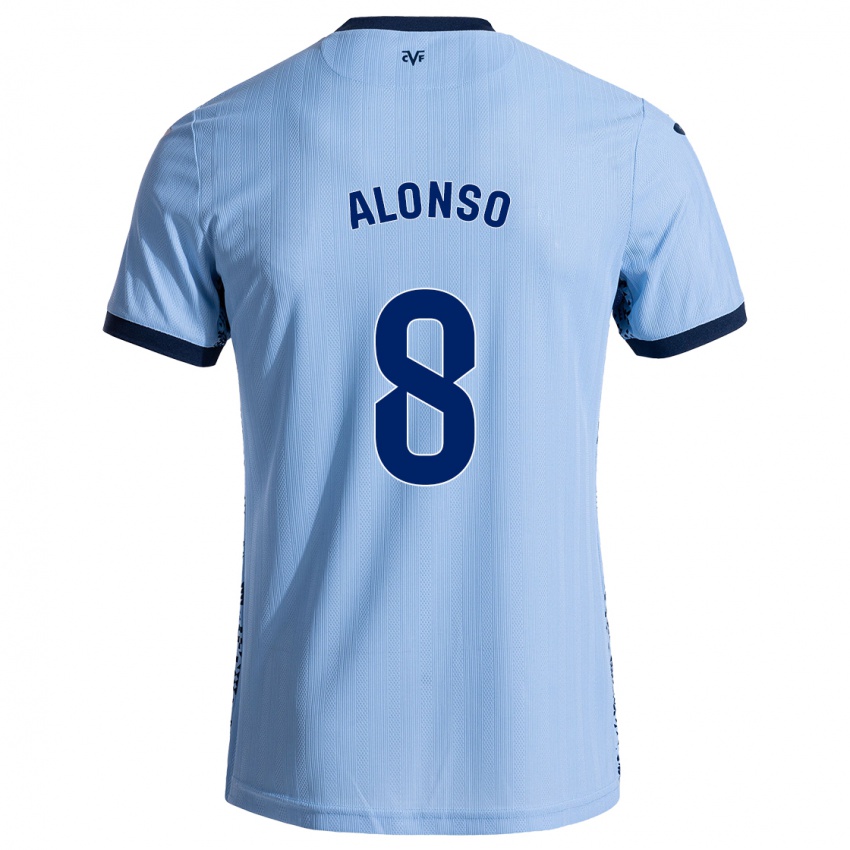 Niño Camiseta Rodri Alonso #8 Azul Cielo 2ª Equipación 2024/25 La Camisa Argentina