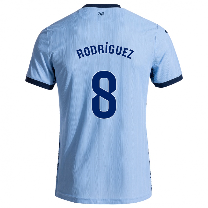 Niño Camiseta Unai Rodríguez #8 Azul Cielo 2ª Equipación 2024/25 La Camisa Argentina