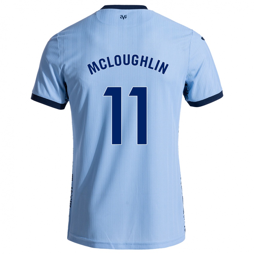 Niño Camiseta Caden Mcloughlin #11 Azul Cielo 2ª Equipación 2024/25 La Camisa Argentina