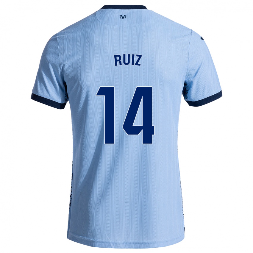 Niño Camiseta Adri Ruiz #14 Azul Cielo 2ª Equipación 2024/25 La Camisa Argentina