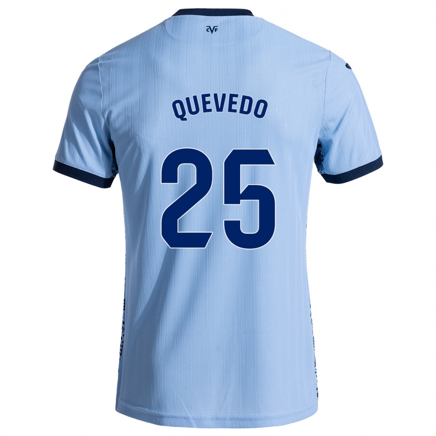 Niño Camiseta Alex Quevedo #25 Azul Cielo 2ª Equipación 2024/25 La Camisa Argentina