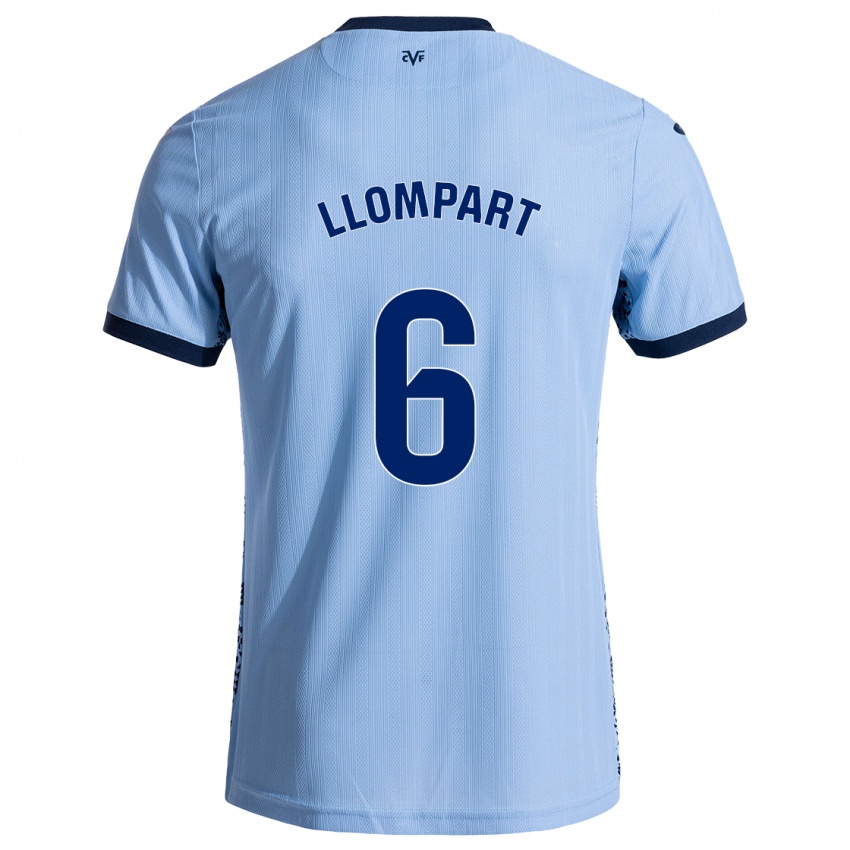 Niño Camiseta María Llompart #6 Azul Cielo 2ª Equipación 2024/25 La Camisa Argentina